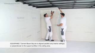 Installation of Knauf AQUAPANEL® Cement Board SkyLite [upl. by Kris]