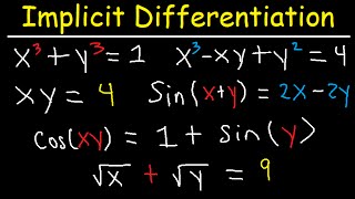 Implicit Differentiation Second Derivative Trig Functions amp Examples Calculus [upl. by Nageam]