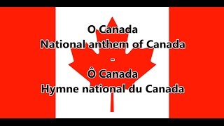 National anthem of Canada  Hymne national du Canada ENFR lyrics [upl. by Gault]