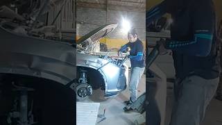 DENT REPAIR FRONT RIGHT SIDE FENDER USING HYDROLIC POWER TOOLS2024 shortsviral shortvideo [upl. by Serrano]