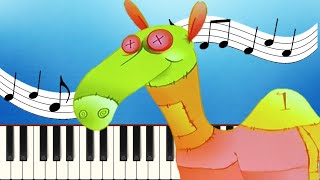 BabyTV Sally The Camel Piano Tutorial [upl. by Galateah]