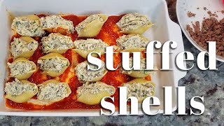 How To Make STUFFED SHELLS  Beef And Cheese Stuffed Shells  Simply Mamá Cooks [upl. by Ripleigh515]