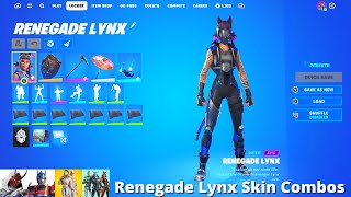 Renegade Lynx Skin Combos Fortnite Battle Royale [upl. by Oca602]