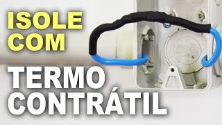 Como isolar emenda com termo contrátil Espaguete [upl. by Nosidda]