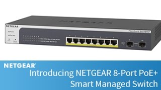 Introducing NETGEAR 8port PoE Smart Managed Switch  Business [upl. by Atiuqel]