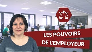 Le contrat de travail  les pouvoirs de lemployeur  STMG Droit  digiSchool [upl. by Nnahoj]