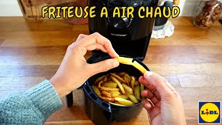 FRITEUSE À AIR CHAUD SILENCIEUSE de LIDL frite  œuf  gâteau [upl. by Llemej]