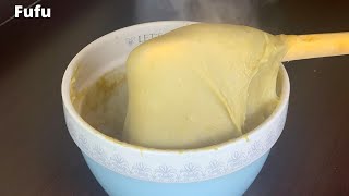 EASY WAY TO MAKE POWDERED FUFU WITH AN ORIGINAL TOUCH  NO POUNDING FUFU  Debzies Delight [upl. by Banwell]