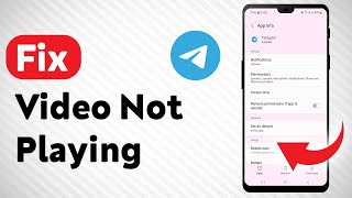 How To Fix Telegram Video Not Playing Updated [upl. by Anelac]