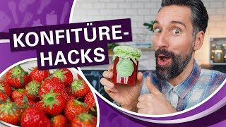 Konfitüre selber machen 🍓Mit diesen Hacks gelingt sie PERFEKT [upl. by Yrotciv]