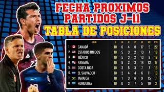 TABLA DE POSICIONES DEL OCTAGONAL DE LA CONCACAF Y FECHA DE PRÓXIMOS PARTIDOS DE LA JORNADA 11 [upl. by Blessington]