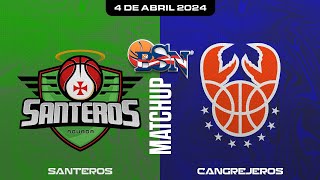 Santeros de Aguada vs Cangrejeros de Santurce  BSN2024 [upl. by Rayner]