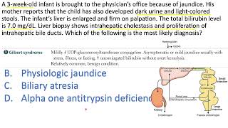 Jaundice Questions Unconjugated hyperbilirubinemia vs Conjugated hyperbilirubinemia [upl. by Acker899]