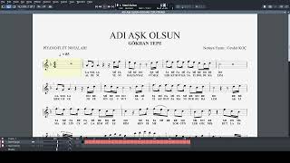 ADI AŞK OLSUN  GÖKHAN TEPE NOTA [upl. by Ahseyt]