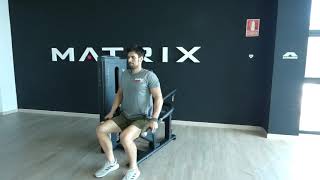 SEATED TRICEPS PRESS Matrix Fitness Go Series [upl. by Alyacim]