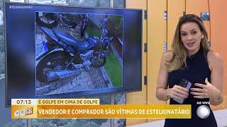 É GOLPE EM CIMA DE GOLPE VENDEDOR E COMPRADOR DE UMA MOTO FORAM VÍTIMAS DE UM ESTELIONATÁRIO [upl. by Latsyrd]