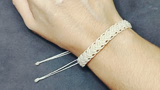 Pulseira Macrame Passo a PassoTutorial Macrame Bracelet Diy [upl. by Leo]