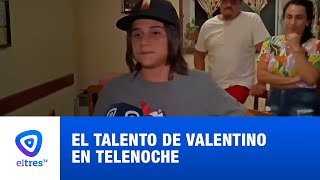 El talento de Valentino en Telenoche [upl. by Witcher813]