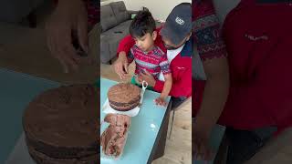 How To Frost A Cake Like A Pro ft Chocolate cute dessertblogger [upl. by Raquel]