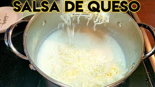 Aprender hacer salsa de queso  Receta fácil de salsa de queso  salsa de queso  cheese sauce [upl. by Aloel]