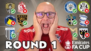 FA CUP 1ST ROUND  PREDICTIONS [upl. by Norek]