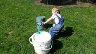 Two year old daughter runs obstacle course [upl. by Spear]