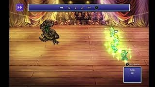 Final Fantasy VI Pixel Remaster  Opera House  Earth Dragon boss battle World of Ruin [upl. by Themis]