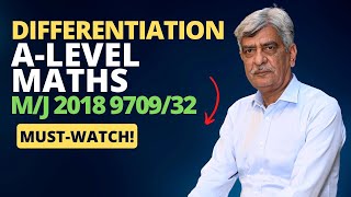 ALevel Maths  DIFFERENTIATION 970932 MJ 2018 Q5 Solution  Ultimate Guide Part 5 [upl. by Mendelson957]