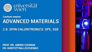 Advanced Materials  Lecture 28  Spin caloritronics [upl. by Baum]