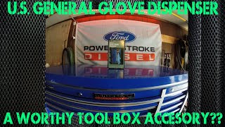 Harbor Freight US General Tool Box Magnetic Glove and Tissue Dispenser [upl. by Cypro331]