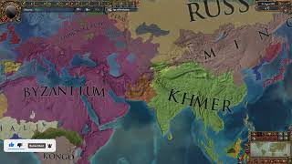 What If The Byzantine Empire Buffed in 1444  EU4 Timelapse [upl. by Irrabaj]