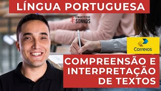 COMPREENSÃO E INTERPRETAÇÃO DE TEXTOS  LÍNGUA PORTUGUESA  CARTEIRO 2024  CORREIOS  IBFC [upl. by Demetri]