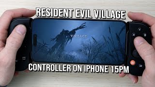 Resident Evil Village on iPhone 15 Pro Max  Backbone One [upl. by Ahsemot964]