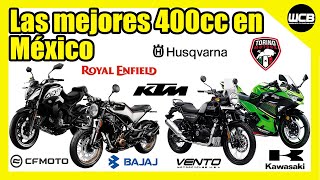 Las MEJORES MOTOCICLETAS de 400cc en México [upl. by Bubb494]