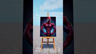 Help Deadpool overcome the challenge of drawing Spider Man short spiderman [upl. by Heddi]