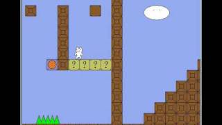 Cat Mario  Syobon Action 2  Its That Cat Mario Game  Part 1 [upl. by Hosfmann]