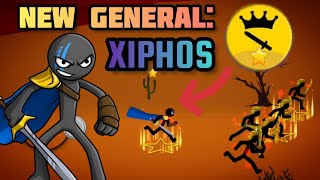 Stick War Legacy Mod Update New Unit General Xiphos Epic Powerful Unit Xiphos Gameplay [upl. by Sophia]