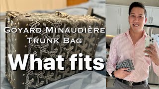 Goyard Minaudière Trunk Bag  What fits  Watch this before buying CarloampSeb [upl. by Marcus930]