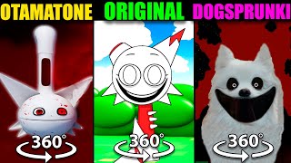 360° VR Incredibox Sprunki Otamatone vs Original vs DogSprunki [upl. by Yrailih]