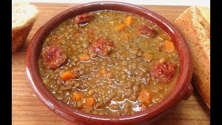 LENTEJAS CON CHORIZO COCINA DE LA ABUELA [upl. by Namrak]