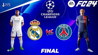 FC 24  Real Madrid vs PSG  UCL Final 2025  Ft Mbappe amp Xavi Simons  PS5™ 4K60 [upl. by Anifad699]