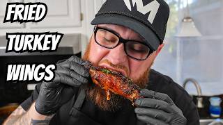 How To Make Juicy amp Tender Fried Turkey Wings [upl. by Aeresed]