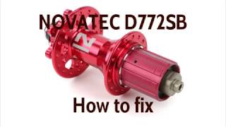 Toysfun Cycling  mtb hub novatec d772sb disassemble how to fix [upl. by Yi]