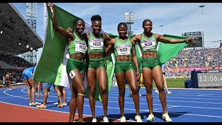 Team Nigeria wins Commonwealth Games Womens 4x100m title in Birmingham [upl. by Arytal718]