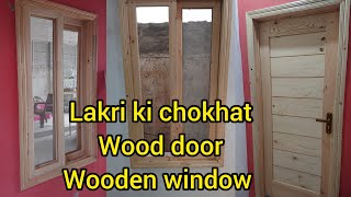 Lakri ki Chokhat fitting l Wooden door l Wooden Sliding window l Woodworking [upl. by Nirual]