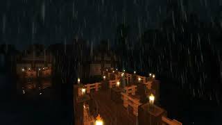 C418  Subwoofer Lullaby with nighty soft rain 1 hour [upl. by Eednam]