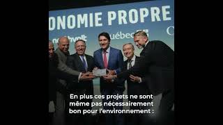 Legault doit arrêter de gaspiller notre argent dans des projets « verts » extrêmement risqués [upl. by Rett914]