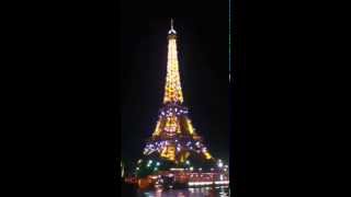 Full HD Eiffelturm bei Nacht LichtShow  Eiffel Tower at night lightshow [upl. by Nala]