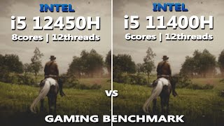 INTEL i5 12450H vs i5 11400H Gaming Benchmark Test in 2024  Tested in 10 Games  RTX 2050 [upl. by Mimi]