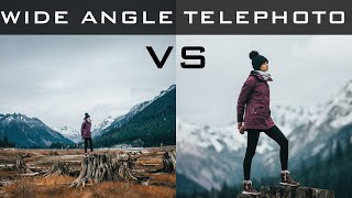 Wide angle VS Telephoto lens  THE BASICS [upl. by Disharoon]